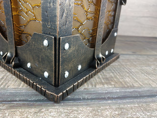 Hand Forged Wrought Iron Medieval Lantern: Viking Style