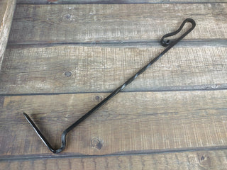 Hand Forged Fireplace Tools Set: Poker, Tongs, Shovel, and Broom