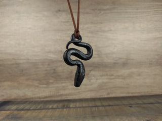 Amulet snake, Forged gifts, Handmade necklace, Amulets handmade, Viking pendant. Iron jewelry, Viking amulet, Hammer pendant