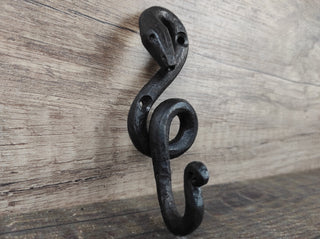 Snake-shaped wall hook. Iron Hook, Metal Hook, For Home, Iron Hanger, Kitchen Hook, Hallway Hooks, Robe Hook, Wall Hook, Bathroom Hooks,