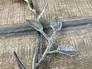 Forged Iron Rose: Handmade Metal Wall Decor (14 inch)