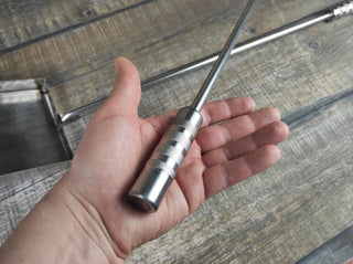 Hand Forged Stainless Steel Fireplace Tool Set: Poker & Shovel