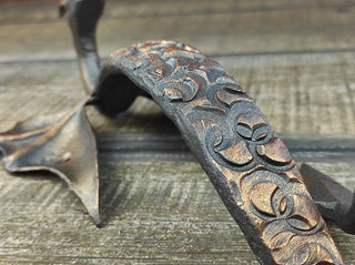 Dragon door handle, door handle, metal handle, hand forged handle, barn door handle, door decor, wrought hardware, metal forged handle