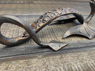 Dragon door handle, door handle, metal handle, hand forged handle, barn door handle, door decor, wrought hardware, metal forged handle