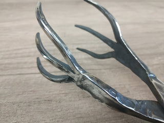 Forged stainless steel fireplace tongs handmade. Fireplace Tongs, Fireplace Tool, Fire Tool, Hand Forged, Fireplace Gift, Forged gifts