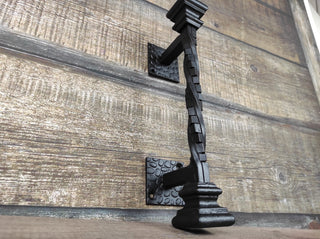 Hand Forged Iron Door Handle: Barn Door Decor