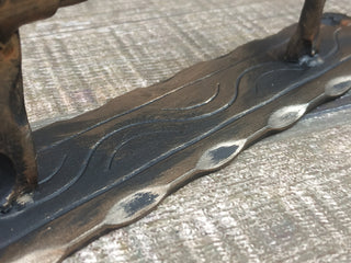 Hand Forged Iron Door Handle: Rustic Barn Door Decor