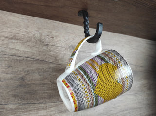 Hand Forged Steel Hook: Rustic Robe & Towel Hanger