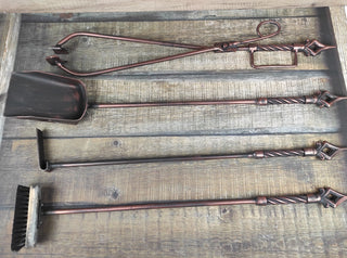 Forged fireplace tools set, Fireplace poker, Fireplace Tongs, Shovel, Broom, Hand Forged, Fireplace Gift, Fireplace Tool, Fire Poker