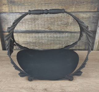 Handmade Wrought Iron Firewood Basket: Fireplace Log Holder