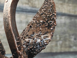 Handmade Forged Iron Swan Sculpture: Metal Art Decor