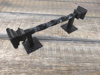 Hand Forged Iron Door Handle: Barn Door Decor