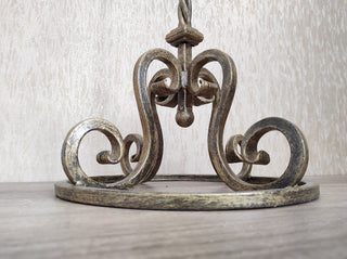 Hand Forged Iron Fireplace Tool Set: 4 Piece with Stand