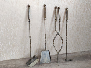 Forged fireplace tools set, Fireplace poker, Fireplace Tongs, Shovel, Broom, Hand Forged, Fireplace Gift, Fireplace Tool, Fire Poker,