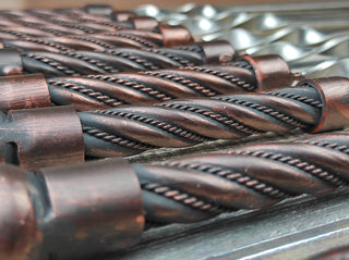 Hand Forged Kebab Skewers: Iron Grill Utensils, Set of 10