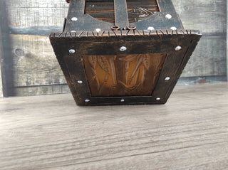 Hand Forged Medieval Lantern: Wrought Iron Ceiling Light