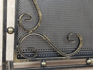 Fireplace screen, Fire screen, Metal screen for fireplace, Handmade fire shield, Fireplace decor, fireplace accessories,