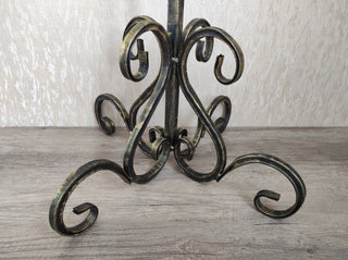 Hand Forged Fireplace Tools Set: Iron Fire Poker, Tongs, Shovel & Broom