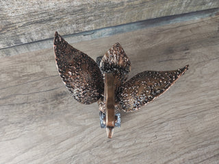 Handmade Forged Iron Swan Sculpture: Metal Art Decor