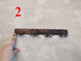 Hand Forged Fireplace Tool Set: Poker, Tongs, Shovel, Broom & Wall Stand