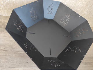 Handmade Metal Fire Pit Bowl: Log Burner, Grill Pit