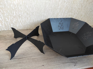 Handmade Metal Fire Pit Bowl: Log Burner, Grill Pit