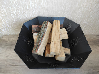 Handmade Metal Fire Pit Bowl: Log Burner, Grill Pit