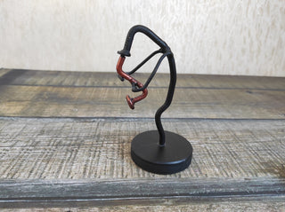 Handmade Wrought Iron Musician Sculpture Set: Saxophone & Trumpet