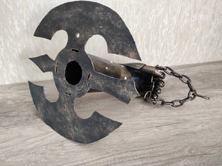 Medieval Knight Hand Wall Bracket: Metal Home Decor