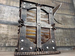 Hand Forged Medieval Lantern: Wrought Iron Ceiling Light