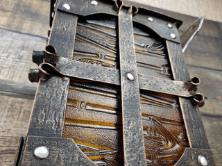 Hand Forged Medieval Lantern: Wrought Iron Ceiling Light