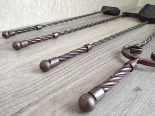 Forged fireplace tools set, Fireplace poker, Fireplace Tongs, Shovel, Broom, Hand Forged, Fireplace Gift, Fireplace Tool, Fire Poker