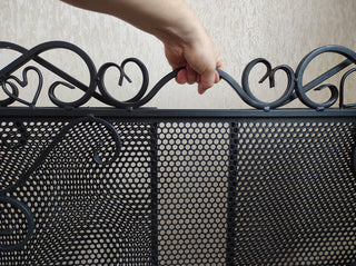 Fireplace screen, Folding screen, Fire screen, Metal screen for fireplace, Handmade fire shield, Fireplace decor, fireplace accessories,