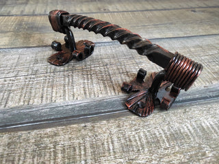 Hand Forged Metal Door Handle: Wrought Iron Barn Decor