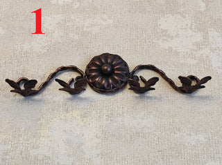 Hand Forged Fireplace Tool Set: Poker, Tongs, Shovel, Broom & Wall Stand