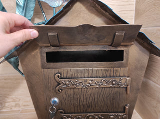 Hand Forged Fish Wall Mount Mailbox: Custom Iron Mailbox