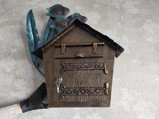 Hand Forged Fish Wall Mount Mailbox: Custom Iron Mailbox