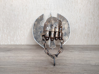 Medieval Knight Hand Wall Bracket: Metal Home Decor
