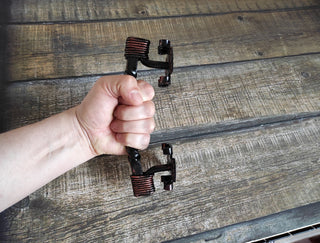 Hand Forged Metal Door Handle: Wrought Iron Barn Decor