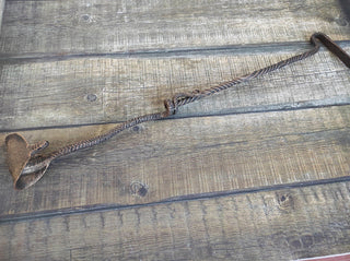 Hand Forged Cobra Fireplace Poker: Iron Camping Cookware