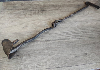Hand Forged Cobra Fireplace Poker: Iron Camping Cookware