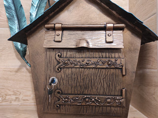 Hand Forged Fish Wall Mount Mailbox: Custom Iron Mailbox