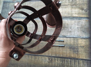Handmade Wrought Iron Viking Torch Sconce: Medieval Wall Lantern