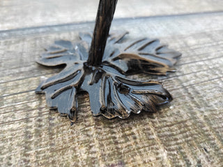 Hand Forged Iron Door Handle: Barn Door Decor (10")