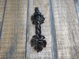 Hand Forged Iron Door Handle: Rustic Barn Decor (10")