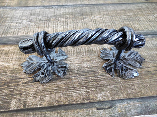 Hand Forged Iron Door Handle: Barn Door Decor
