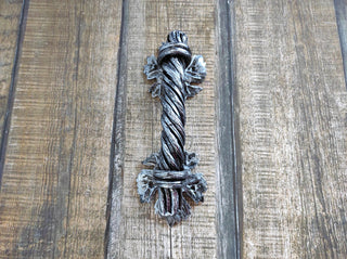 Hand Forged Iron Door Handle: Barn Door Decor