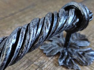 Hand Forged Iron Door Handle: Barn Door Decor