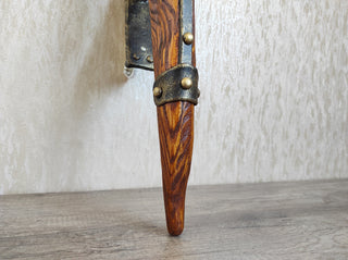 Handmade Forged Iron Wall Sconce Torch: Medieval Viking Lantern