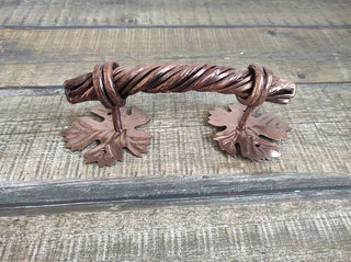 Hand Forged Iron Door Handle: Rustic Barn Decor